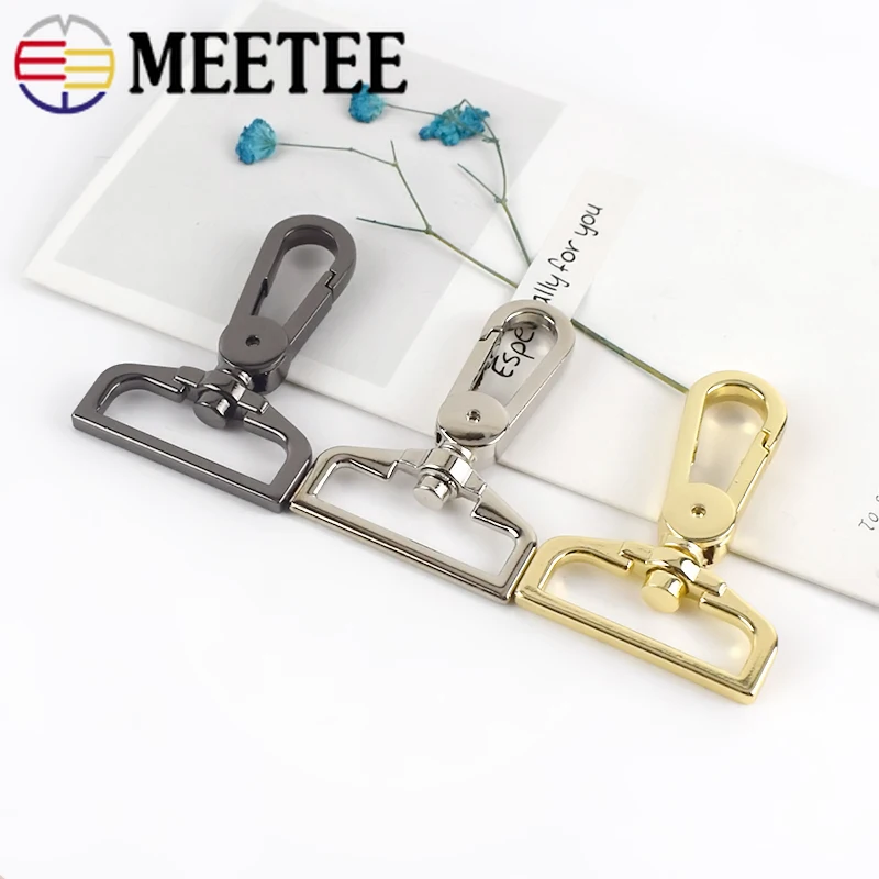 Сменные сумки Meetee 2/10 шт. 32 мм металлические пряжки для багажа Вертлюг пусковой
