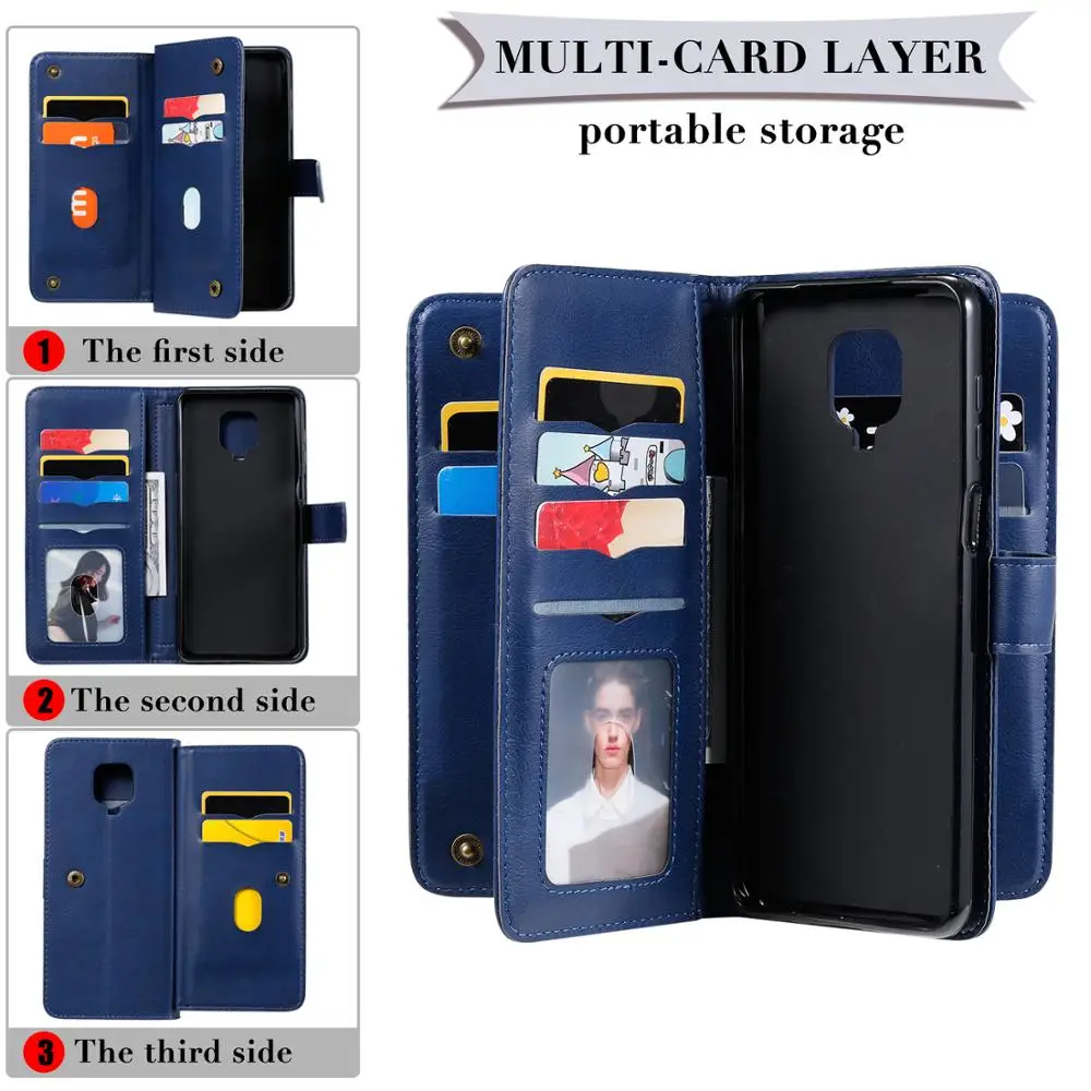 Чехол подставка из искусственной кожи с отделениями для карт Xiaomi|Бамперы| |