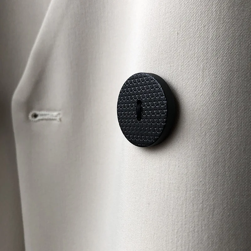 Женский двубортный жилет средней длины с V-образным вырезом весна 2020 | Женская