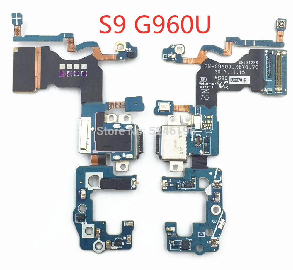1 шт. usb зарядное устройство док-порт мини микро разъем гибкий кабель для samsung Galaxy S9 Plus SM-G965U G965U G960U печатная плата