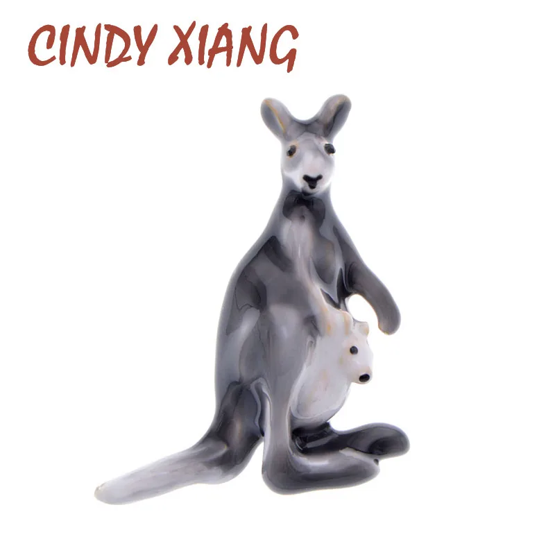 CINDY XIANG 3 цвета на выбор эмаль броши кенгуру Милая брошь с животными новый дизайн