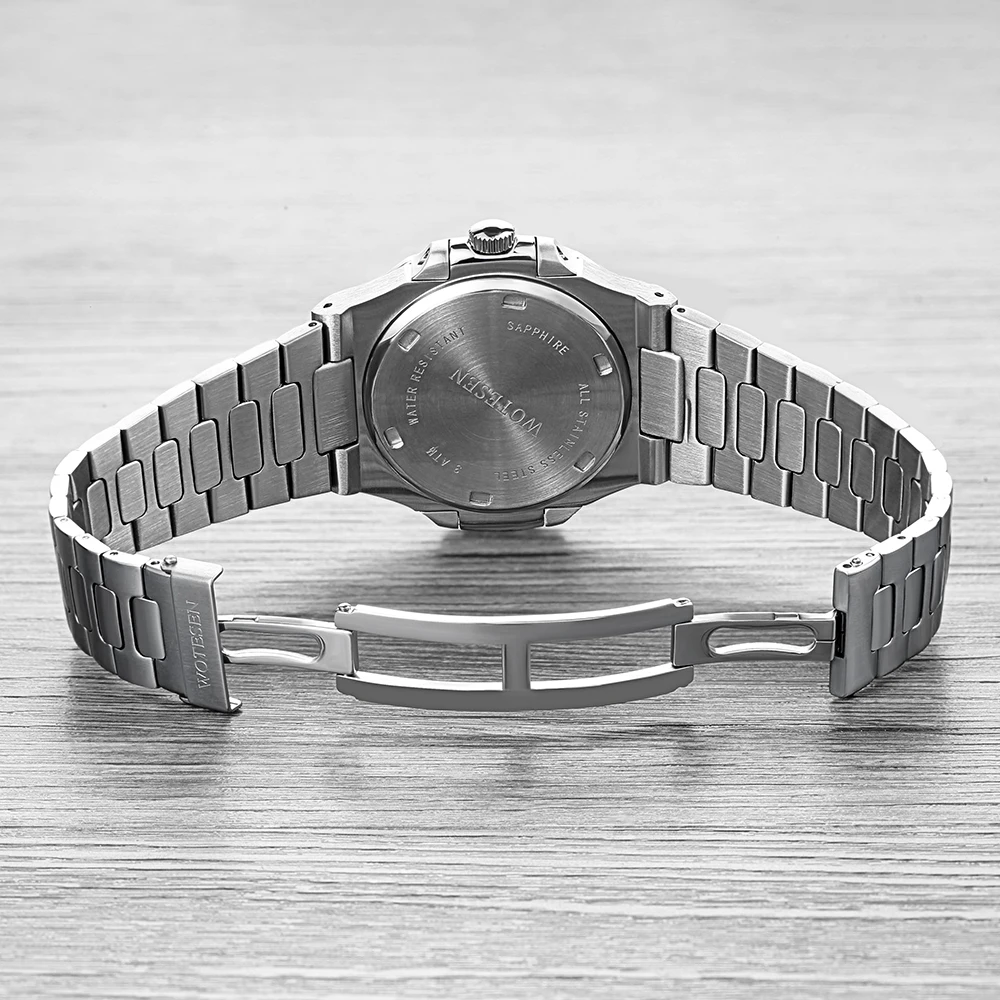 Популярные Роскошные Брендовые мужские часы, автоматические механические часы из нержавеющей стали, светящиеся ручные часы patek AAA nautilus 2020 ... от AliExpress RU&CIS NEW