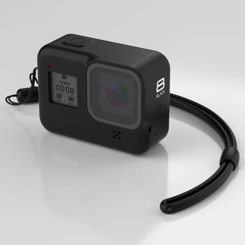 1 Новые спортивные и экшн-видеокамеры Аксессуары для Gopro Hero 8 камеры Мягкий силиконовый защитный чехол плавающий Водонепроницаемый горячий - Цвет: 1