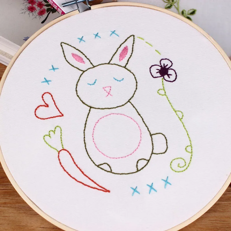 3 Легко мультфильм DIY Вышивка Набор для начинающих детей рукоделие вышивка крестиком ручной работы Искусство ремесло вышитая картина домашний Декор подарок - Цвет: 3
