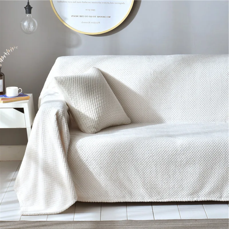 Miglior Fodera Per Divano Popolare Nordica Fodera Per Cuscino Per Divano Antipolvere Lazy Magic Asciugamano Per Divano Coperta Per Animali Domestici Tinta Unita Griglia Per Ananas Fodera