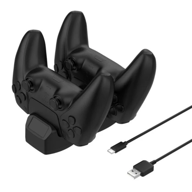 

Charging Station for PS5 Game Wireless Controllers, Double Seat Chip Protection Fast Charger