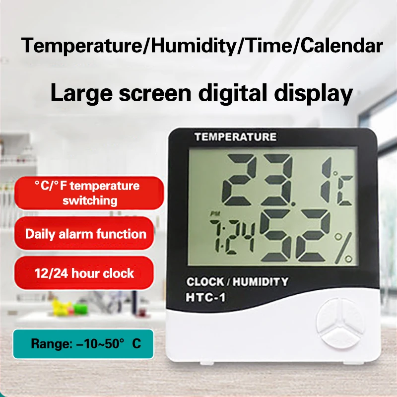 digital thermometer hygrometer electronic temperature humidity lcd display wall hanging household hygrometer gauge free global shipping