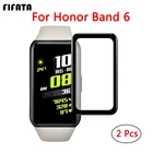 FIFATA 2 шт. 3D HD экран черный Защитная пленка с закругленными краями для Huawei Honor Band 6 смарт-браслет мягкая защитная пленка для часов для Honor Band 6
