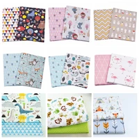 50x40cm printed animals bear twill 100 cotton fabric for sewing quilting fat quarters material for baby child