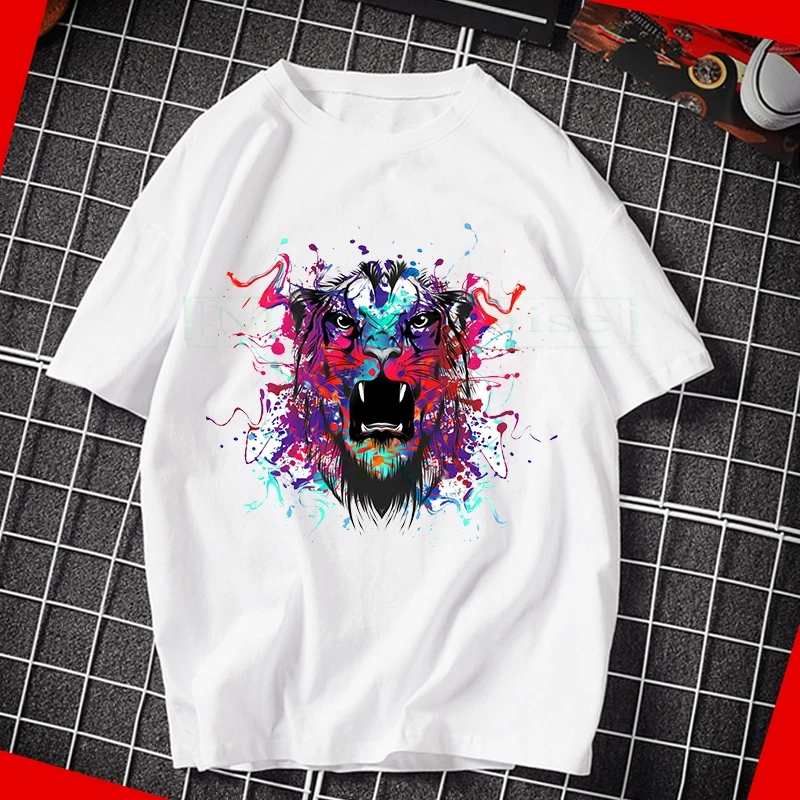 

Man's T-shirt Women T-shirts Animal Tiger 3D Print Tops Femme T Shirt Harajuku Summer Girls O-neck Casual Tee Ladies Clothing