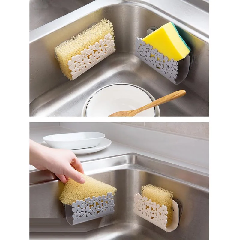 

Storage Drying Drain Holders Rack Suction Cup Holder For Kitchen Sink Sponge Soap Bathroom Toilet Storage Holders Racks QJY99