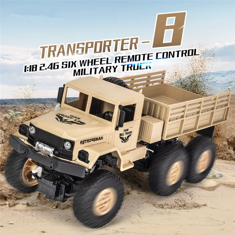 JJRC Q68 Q69 1/18 2 4G 4CH 6WD 130 матовый двигатель желтый/зеленый Радиоуправляемый