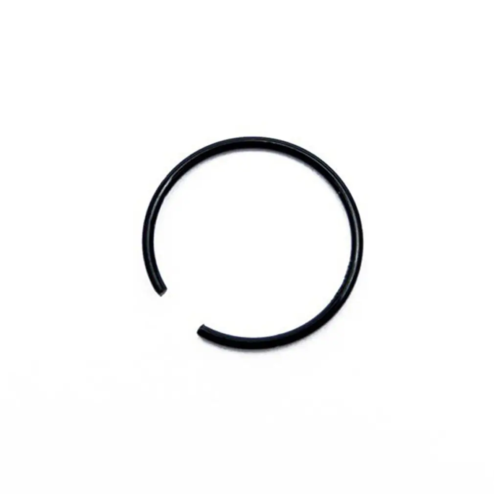 1pcs black Открытый круг кольцо из нержавеющей стали для носа гвозди носовые украшения для пирсинга из нержавеющей стали кольцо для носа - Окраска металла: 1pcs black