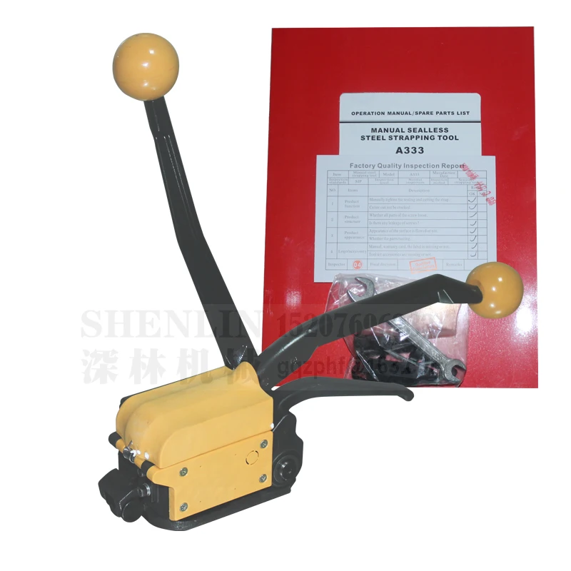 Manual steel strapping tool A333 handheld machine wooden case packaging equipment portable packer wholesale warranted|tool tool|manual toolstool pack
