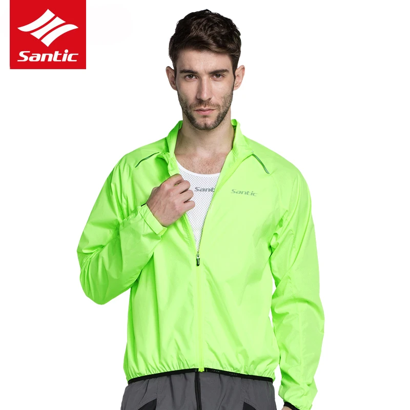 Велосипедная куртка Santic ветрозащитная велосипедная с длинным рукавом