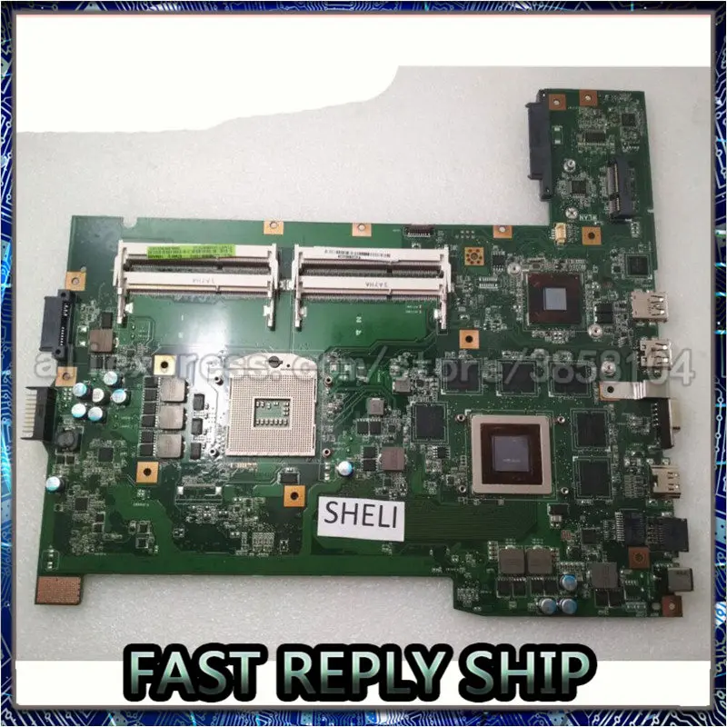 SHELI для ноутбука Asus G74SX материнская плата 2D с N12E GS A1 GT560M 69N0L8M18C01 60 N56MB2800|Материнские