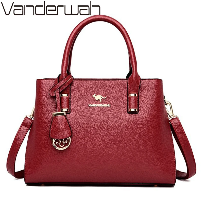 Новые сумки через плечо для женщин кожаная сумка с верхними ручками роскошные