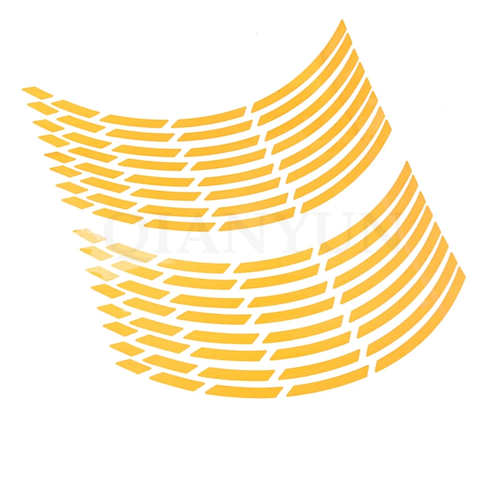 17 19 дюймов Универсальный мотоцикл автомобильная шина наклейка светоотражающая