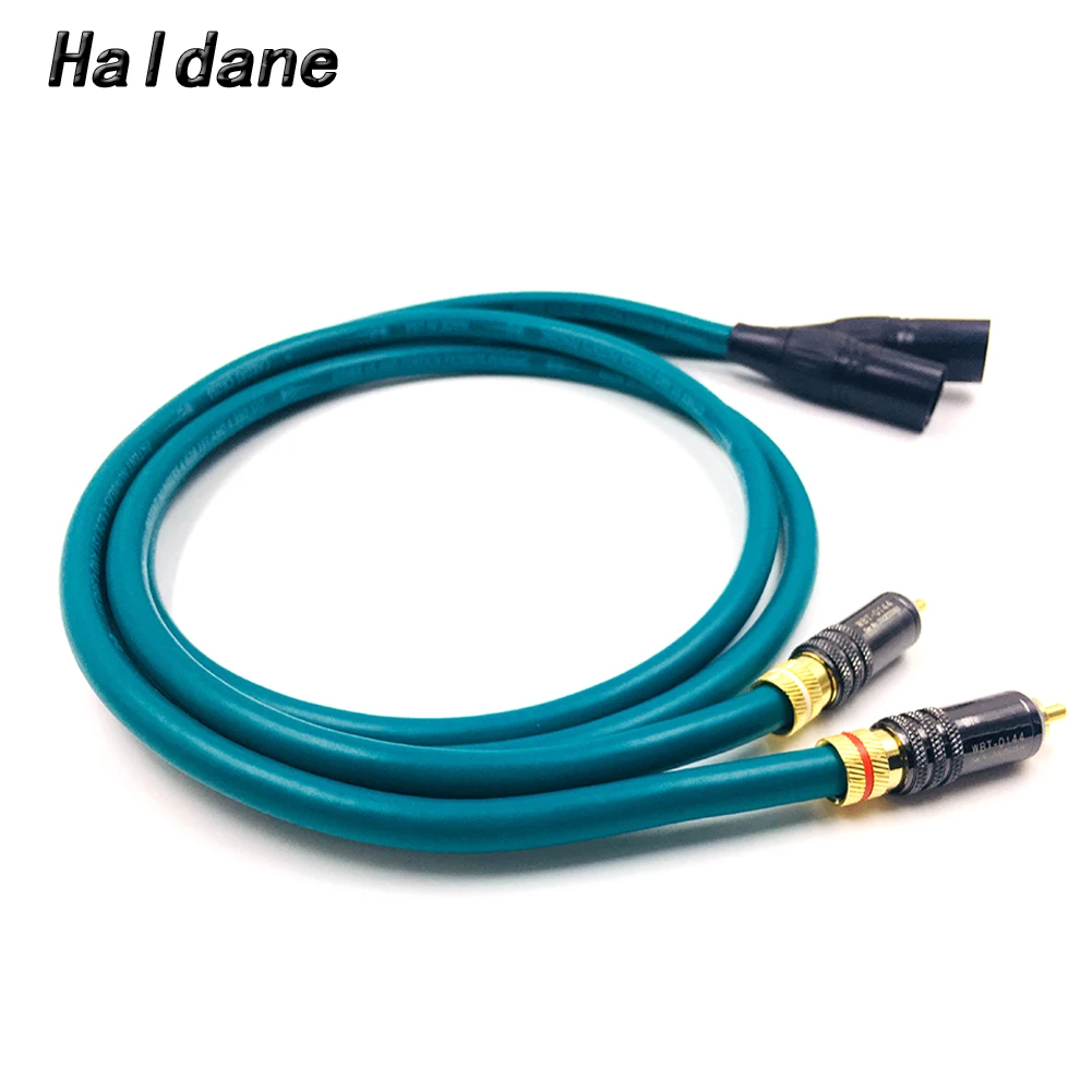 

Haldane Pair HIFI WBT-0144 RCA to XLR Male Balacned Audio Cable 3pin XLR to RCA Interconnect Cable with CARDAS CROSS USA-Cable