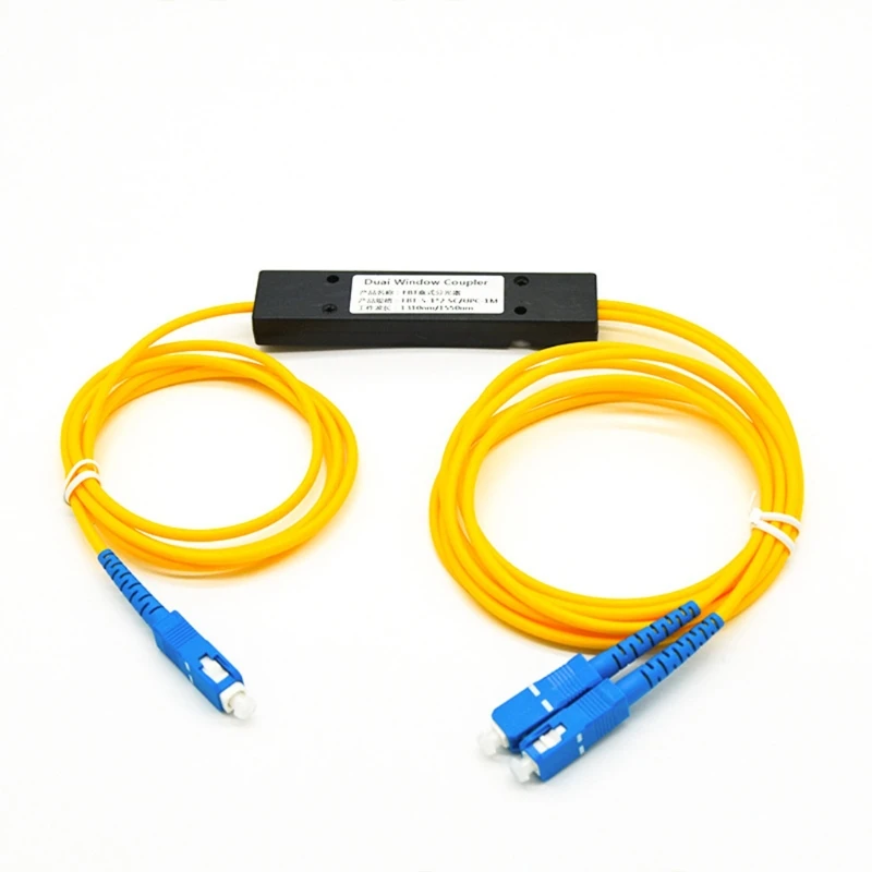 

200cm SC/UPC FBT FTTH PLC Fiber Optic Box Splitter Coupler 1x2 1 to 2 FBT PLC Pigtails SM Singlemode Module Equipments