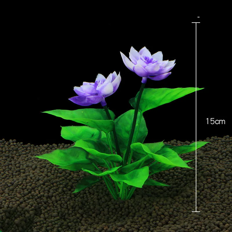 1 шт. украшение для аквариума водная Подкова лотоса ремесло подарок Шелковый