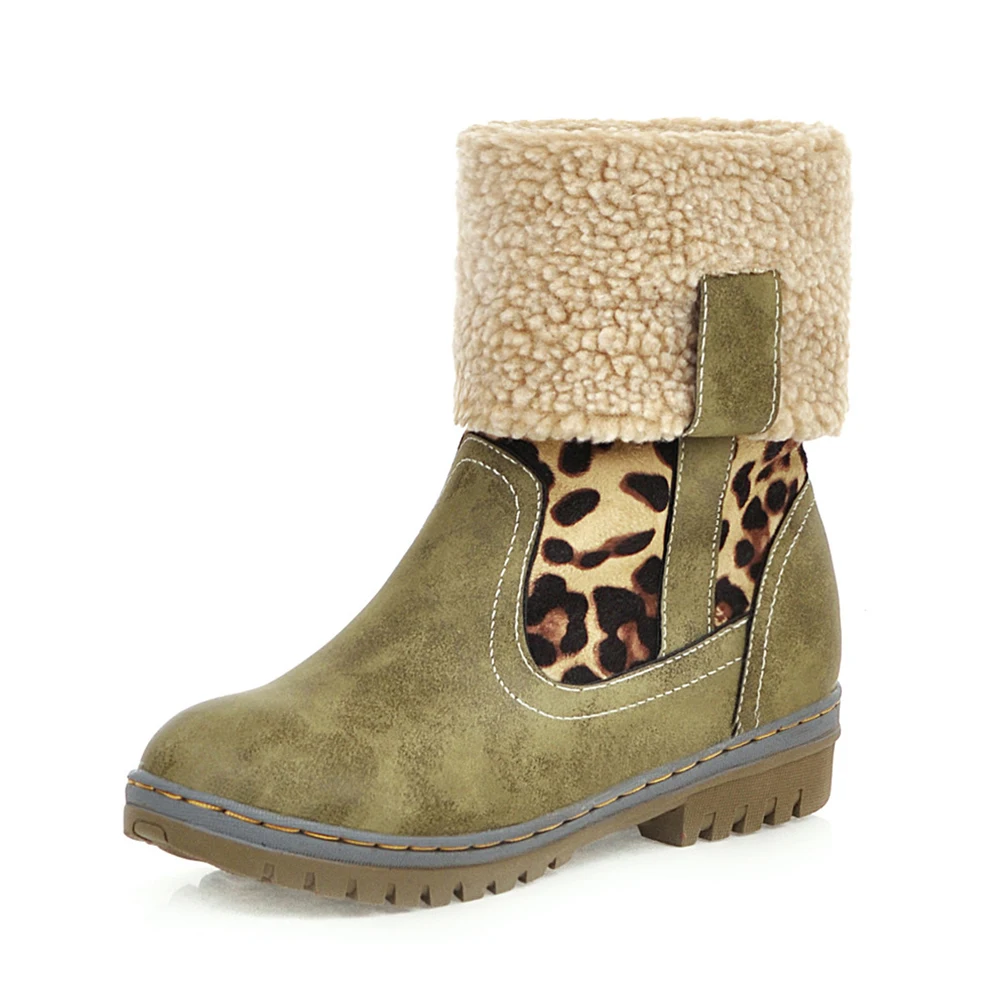 green style 2 DORATASIA/, большие размеры 34-46, женские зимние ботинки на платформе, женские зимние ботинки на меху на высоком каблуке 6 см, женская обувь - Цвет: green style 2