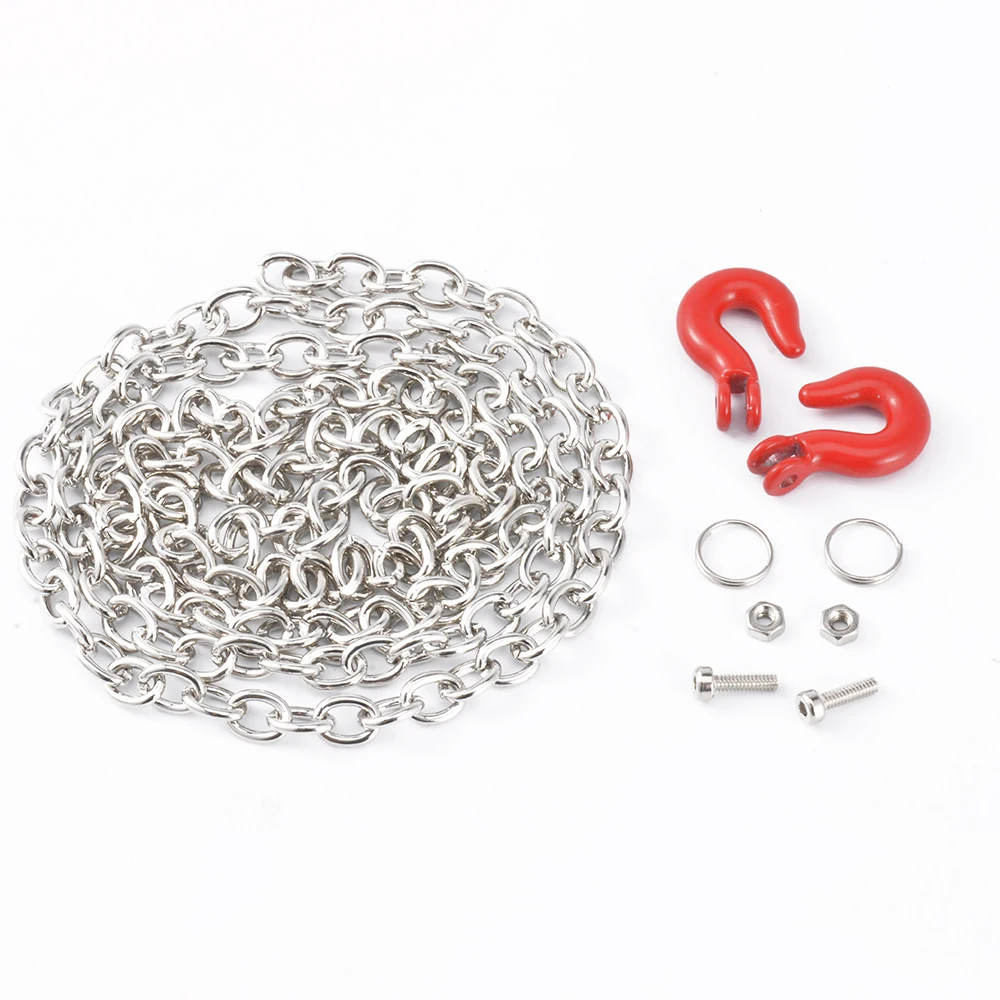 Металлический прицеп на радиоуправлении буксировочный крючок цепь Аксессуары