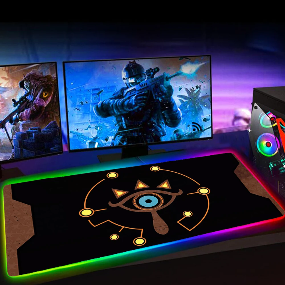 rgb led xxl mousepad zelda mause pad gaming accessiores mouse pad 35x60cm keyboard mat 90x40 podkladka pod mysz tapis de souris free global shipping