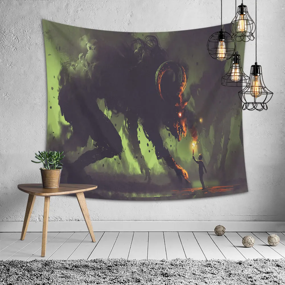 

Cartoon Psychedelic Tapestry Animation Tapestry Wall Hanging Background Wall Decoration Cloth Tapestry Home Art Deco Mural Tapes