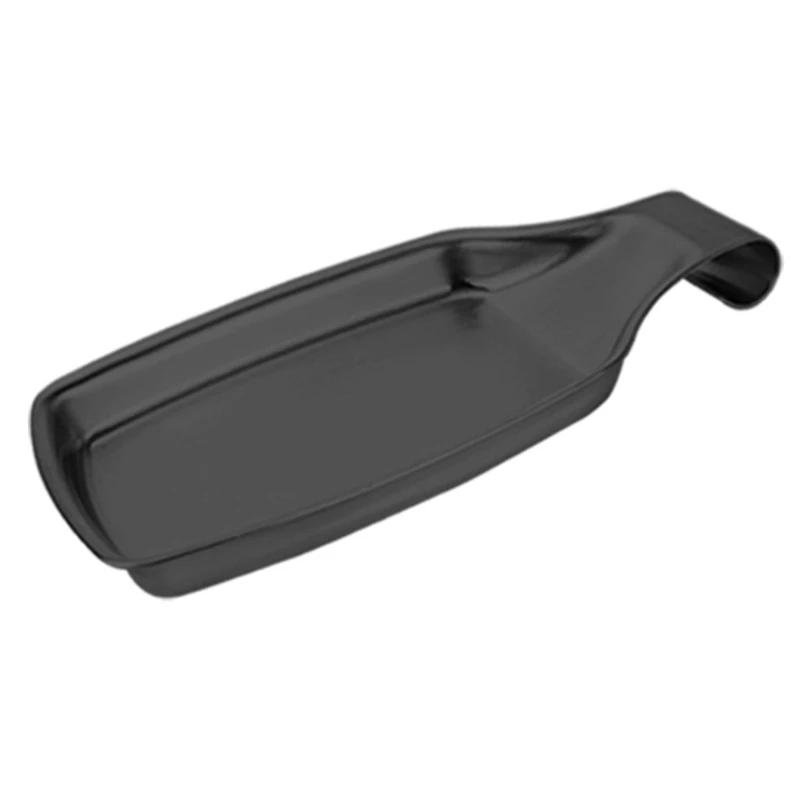 

Q9QF Durable Stainless Steel Spoon Rest Utensil Spatula Holder Gadget Scoop Bracket