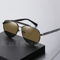 katkani fashion men polarized sunglasses comfortable large driving fishing double beam optical prescription sunglasses k6315