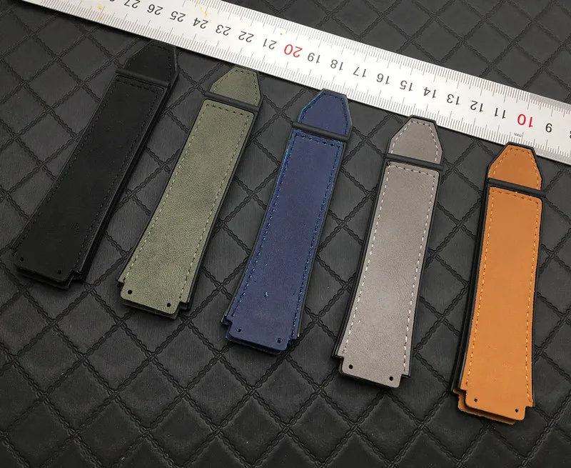 Ремешок силиконовый для наручных часов браслет из натуральной кожи Крейзи Хорс 25