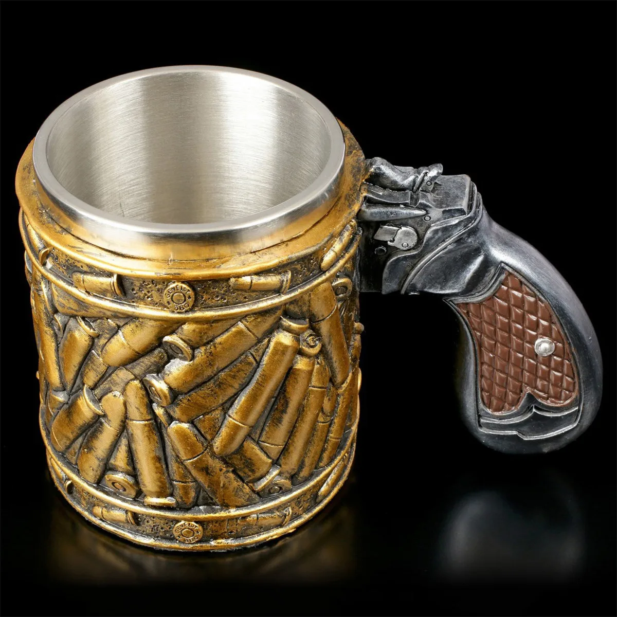 Креативная пивная кружка в виде пули ручная работа чашка-пистолет револьверная