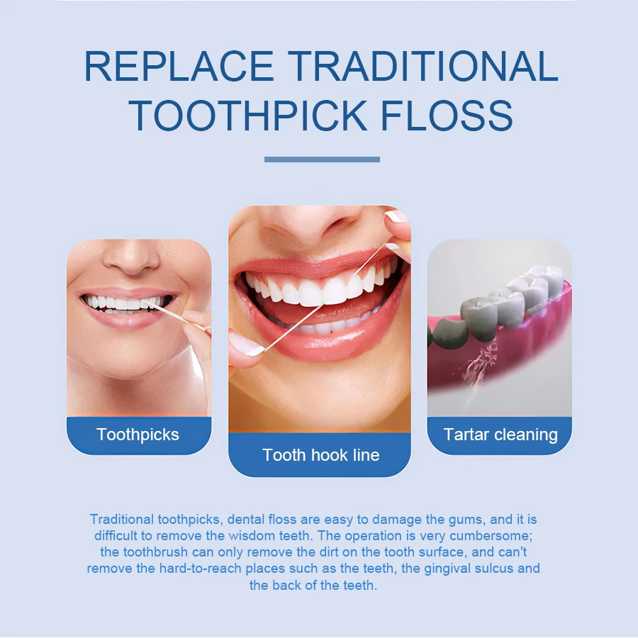 H20floss ирригатор для полости рта портативный водный ирригатор зубная нить 5 режимов USB перезаряжаемая струя воды 300 мл очиститель зубов