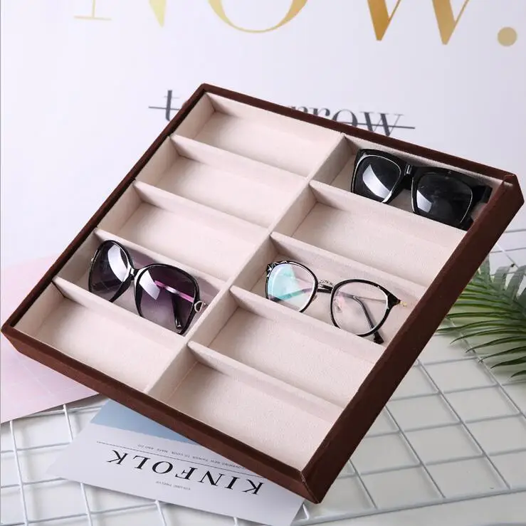 

6/10/12 Grids Sunglasses Display Box Jewelery Display Packaging Props Jewellery Organizer Tray Fashion Cases Packaging