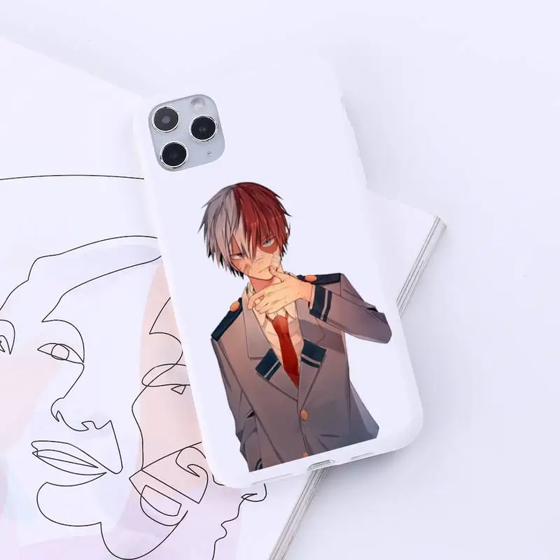 

Japan anime My Hero Academia bakugou Phone Case Candy Color for iPhone 6 7 8 11 12 s mini pro X XS XR MAX Plus