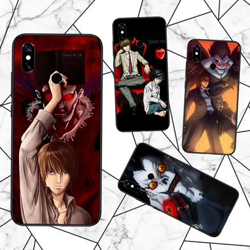 

Japan anime Death Note Phone Case For Xiaomi Redmi note 7 8 9 11 t s 10 A pro lite funda shell coque