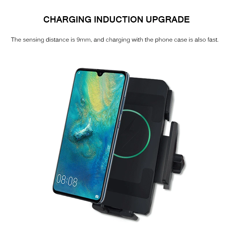 Держатель для телефона на мотоцикл универсальное зарядное устройство Qi