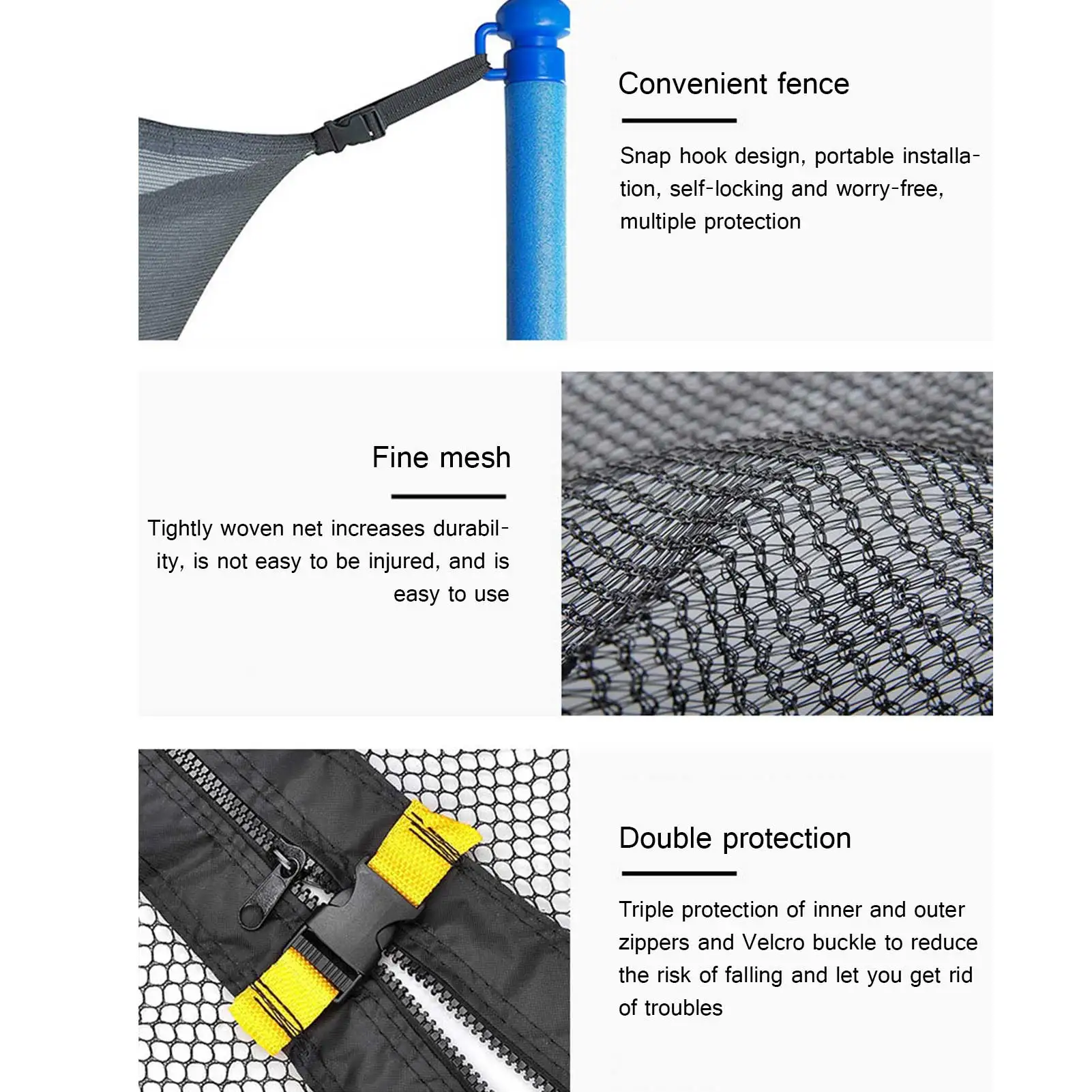 hot sale trampoline protective net anti fall trampoline jumping pad safety net protection guard outdoor indoor children supplies free global shipping