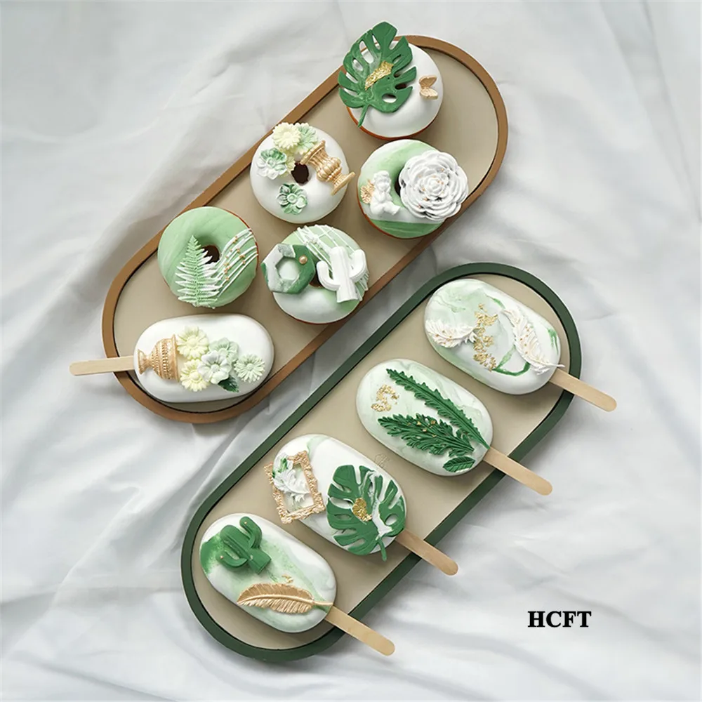 

fake simulation food props bakery dessert shop store house decoration Leaves flower donuts ice cream popsicle cake model