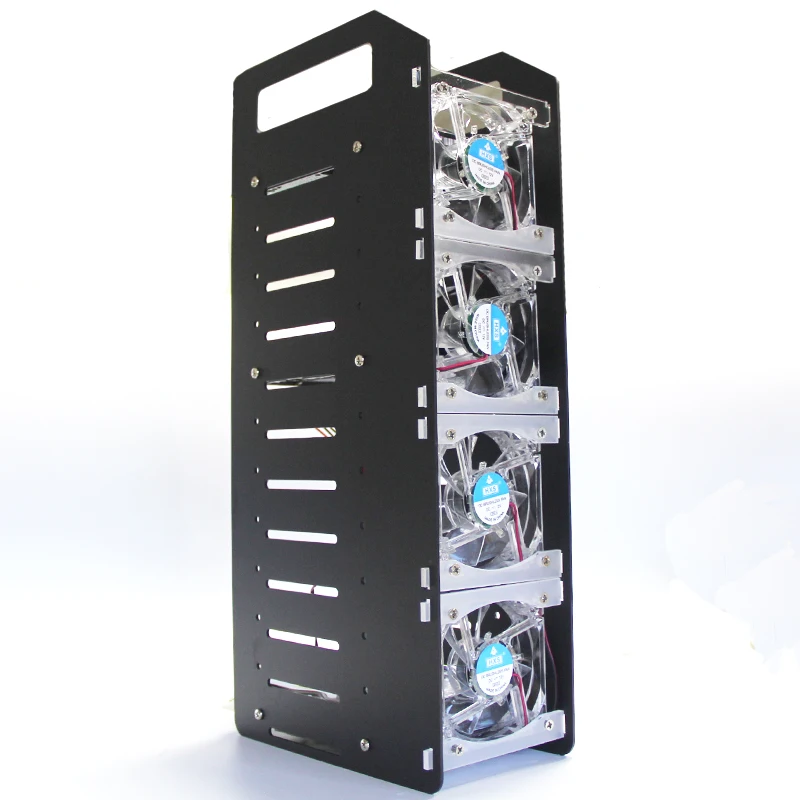Rack de Disco Rígido de Liga de Alumínio Dissipação de Calor Hdd Multi-camada Mecânico Rack de Expansão de Hdd Quia Mineração Cabos de computador e conectores