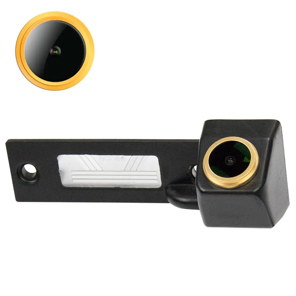 

HD 720P Golden Rear View Camera for VW Jetta Golf Plus VW Golf MK4 R32 Passat B5 B6 3C T5 Touran VW CADDY Skoda superb B5 3U MK1