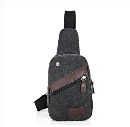 Вместительная нагрудная сумка повседневная мужская дорожная через плечо с USB