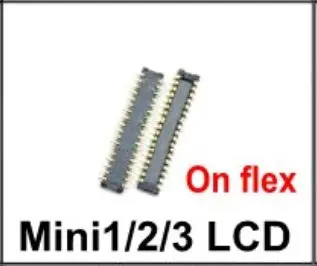 Mini1 2 3LCD on flex 5 шт. сенсорный экран ЖК-дигитайзер сенсорный FPC разъем платы Pin для iPad 2/3/4 5 6 mini 1 2 3 4 на материнской плате на flex - Цвет: Mini1 2 3LCD on flex