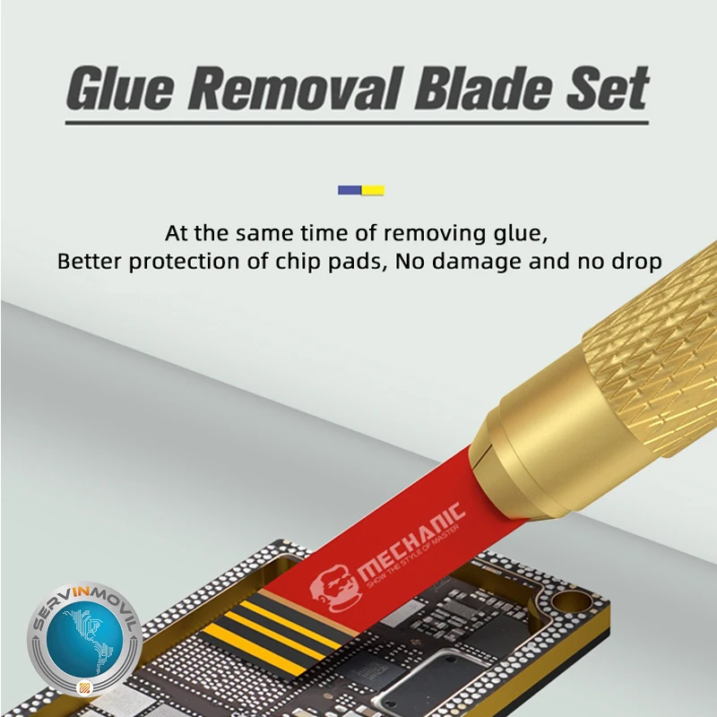 

MECHANIC GK8 Glue Removal Blade Set Phone Repair Weld Pad Blade Mezzanine Craft Motherboard Repair Degumming Handmade Knife