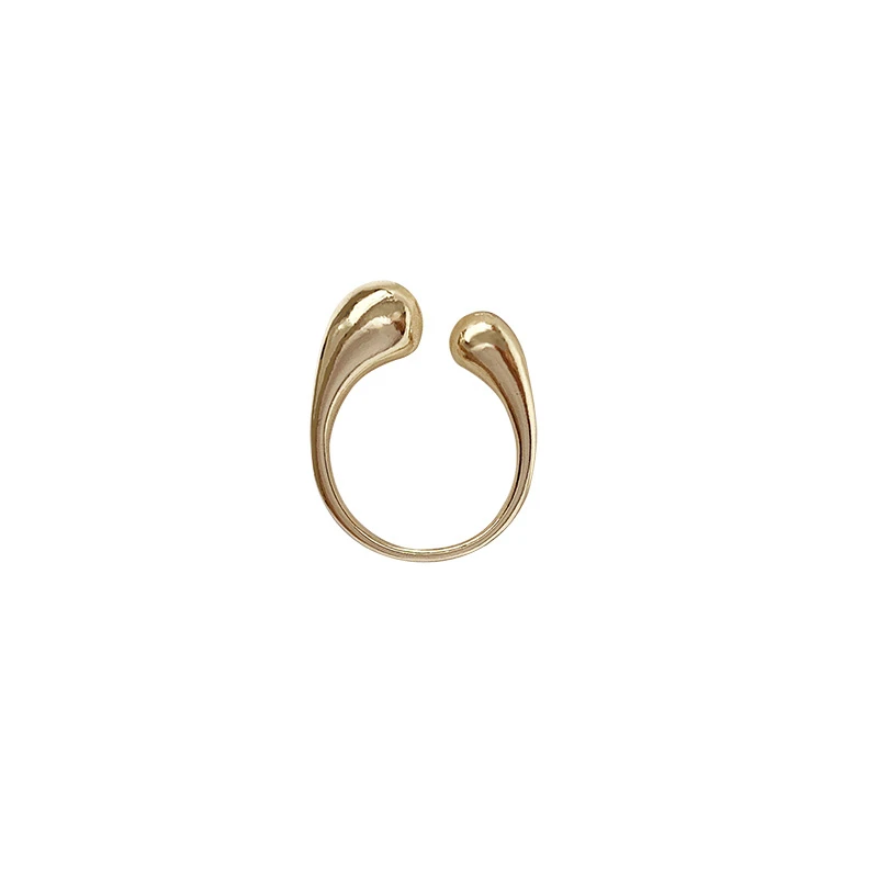 

South Korean Hip-Hop Punk Temperament Contracted Geometric Split Ring Retro Fashion Metal Ring Women Jewelry, Gift Accessories