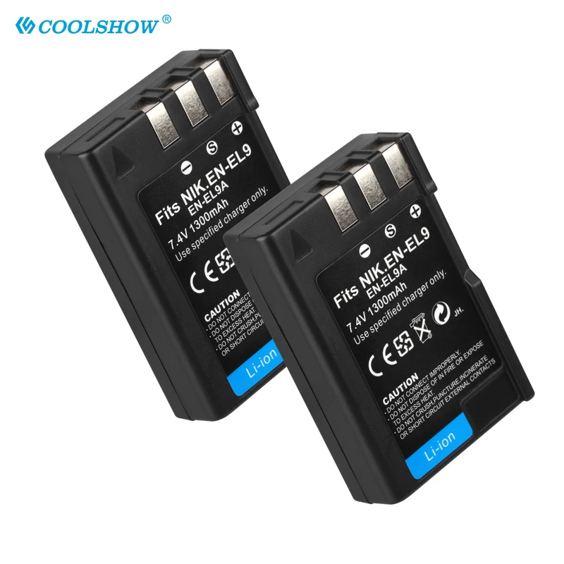 Аккумулятор 1300 мАч для Nikon EN-EL9a D40 D60 D40X D5000 D300 L15