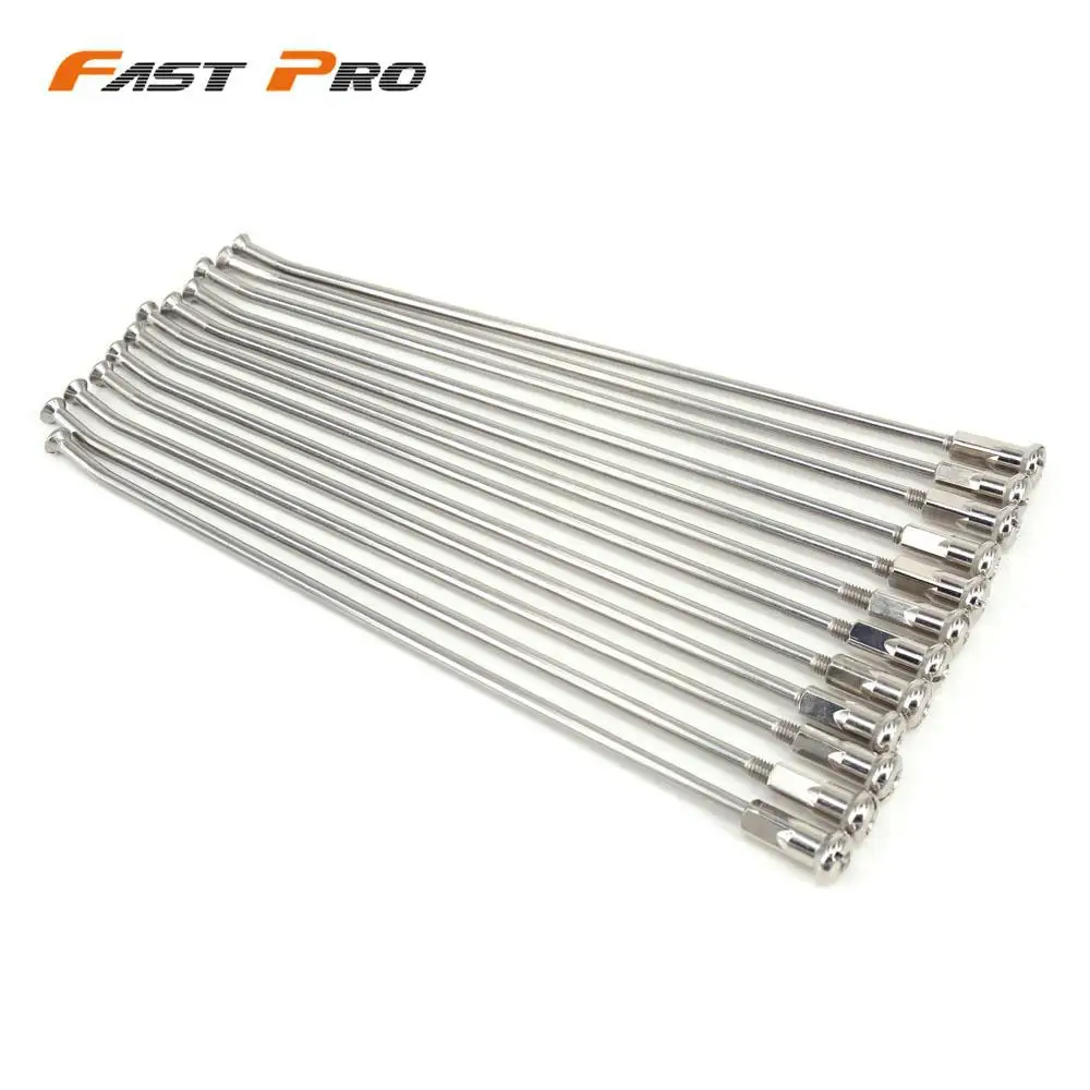 

Motorcycle 36 Pcs 21" Front 18" 19" Rear Wheel Steel Spokes Nipples Pit Bike Enduro Spokes Steel Wire Cap Hat For HONDA CRF