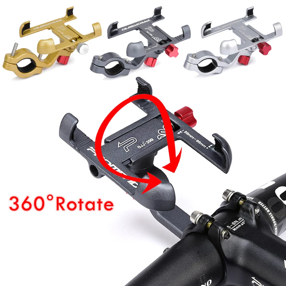 

Вращающийся на 360 градусов держатель для велосипеда, Регулируемый алюминиевый держатель для велосипеда, нескользящая подставка для горног...