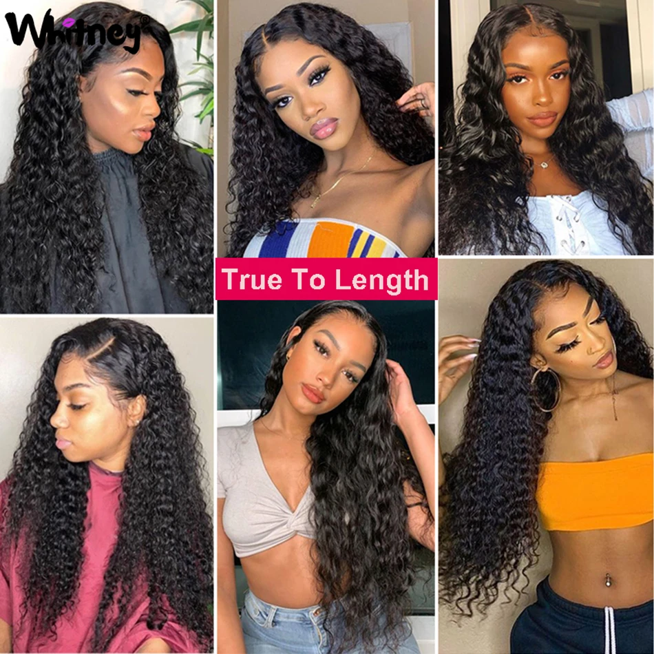 

Whitney Water Wave Lace Closure Front Human Hair Wigs Pre Plucked 13x4 Lace Frontal Wigs 8-28 inch Brazilian Remy Hair For Women